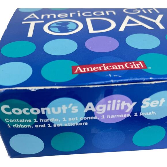 American Girl Today COCONUT AGILITY SET Dog Leash Collar Jump Cones Magnetic Toy - Picture 6 of 7